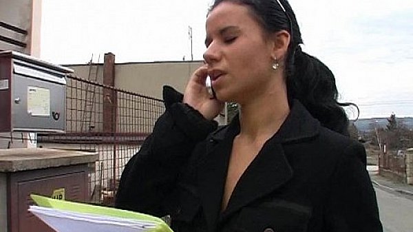 Job candidate with glasses fucked by three office members 1