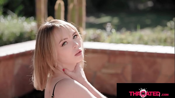 Hot Blonde Deepthroats & Gets Throated Hard