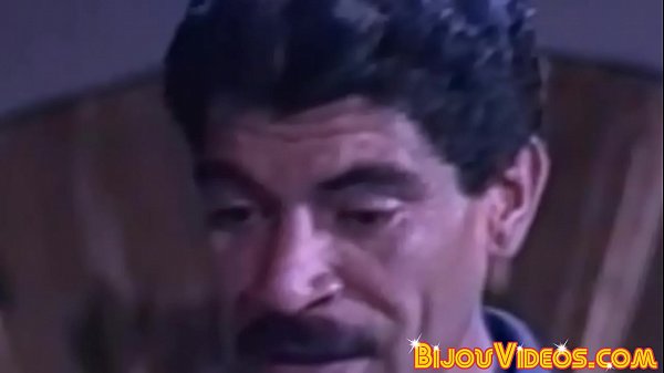 Cute retro guy stroking his hard dick  