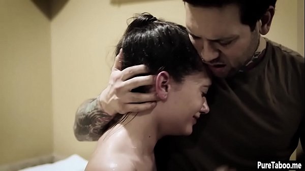 Nerdy girl with big tits DP smashed by boys in a group sex