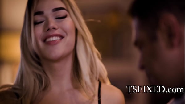 Hot Blonde Shemale Fucked  