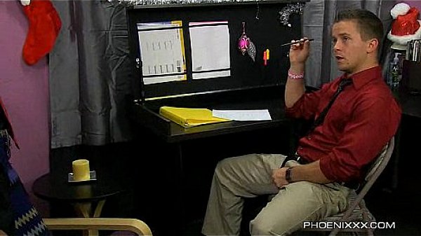 Office homo earns bonus with Holiday anal  