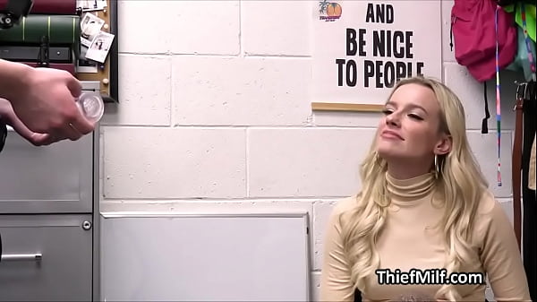 Blonde cougar gets down in order to leave without charges  