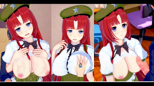 【エロゲーコイカツ！】東方project 紅美鈴のおっぱい揉んで仁王立ち手コキフェラ奉仕してもらってからのセックス！爆乳エロアニメ【ヘンタイゲーム】  
