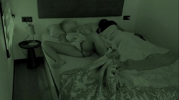 Camera catches wife cheating masturbating next to her husband while chatting with someone  