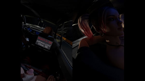 VReal 18K Masturbation in the back seat - Handjob, Fingering, Lesbian  