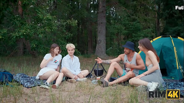 RIM4K. Horny couples lick asses in the woods. Hot fetish sex with Kioto & Funky Town  