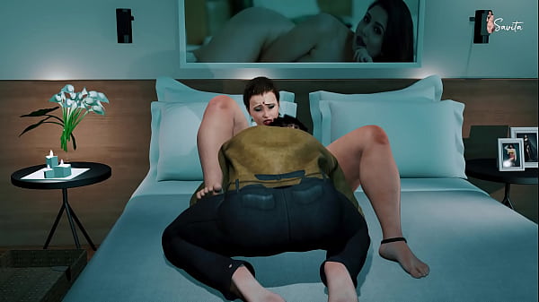 Desi Indian Stepmom having Sex with Her Stepson's Friend in the Bedroom  