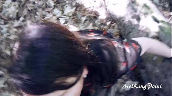 Giving head in the forrest  