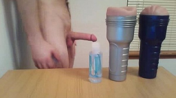 Fleshlight orgy ends with moaning internal cumshot