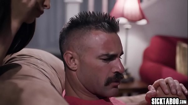 Sexy babe swallowed big hard dick  