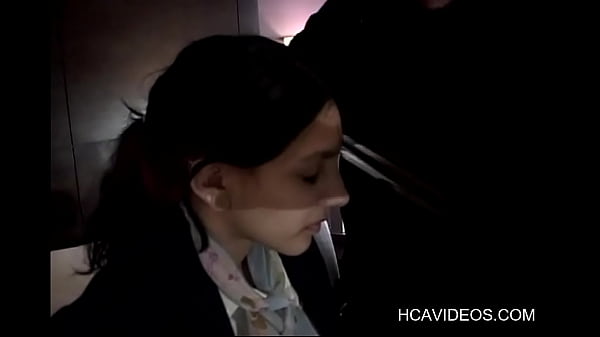 Stewardess Tape Gagged Blowjob And Rough Sex