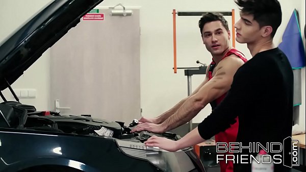 Hot Mechanic and Customer Flip-Fucking