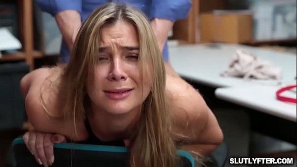 Pretty blonde thief Blair Williams wants thick massive cock 