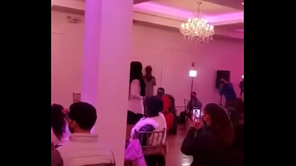 Tristina Millz taking clips at New York fashion hip hop show