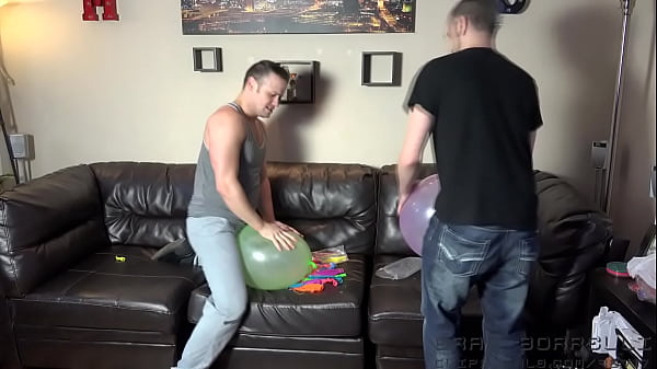 looners fantasy blowing balloons then grinding on  them