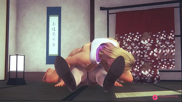 Spiderverse Hentai - Gwen footjob & anal sex - Japanese Asian Manga anime porn video 