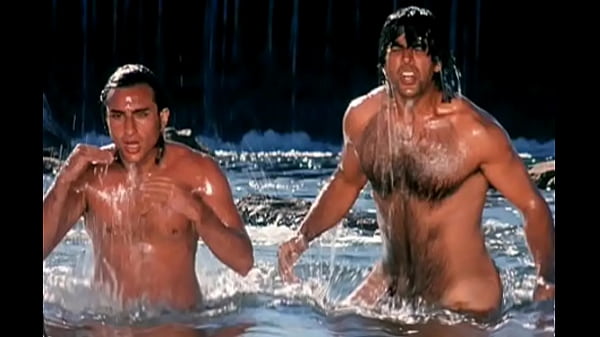 Bollywood actor Akshay Kumar in blue underwear