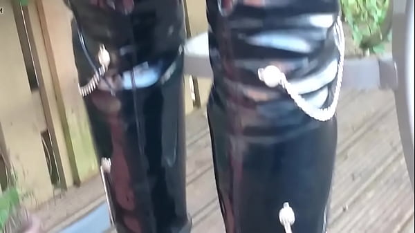 Thigh Boots in Garden