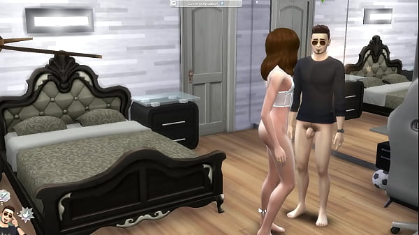 Amigo chama a vizinha magrinha e s&atilde;o pegos pela prima e amiga lesbica