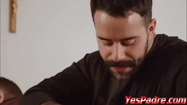 Caught with a Huge Dildo by the Hairy Priest 