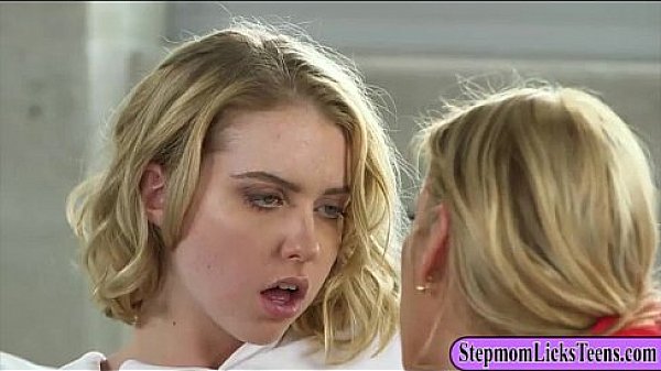 Alexis Fawx and Chloe Couture make out in the living room