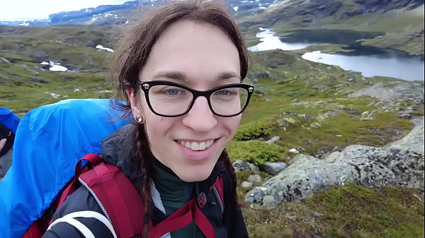 Private holiday video from Norway &ndash; Hiking with Kai Bailey and sucking his cock as a treat