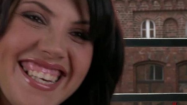 Nice ass brunette tied and gangbanged