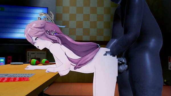 原神の八重神子　意味深モーションとダメージボイスを組み合わせた動画