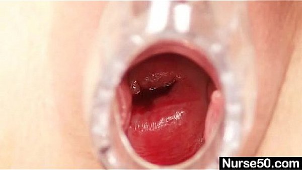 Skinny milf Nora opens pussy with speculum spreader  