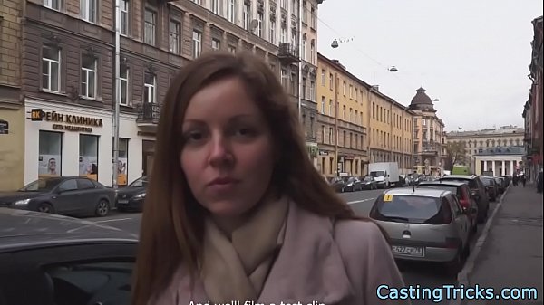 Beautiful casting amateur loves cock