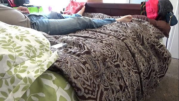 Skinny Teen Slut Jerks Dick Off With Feet  