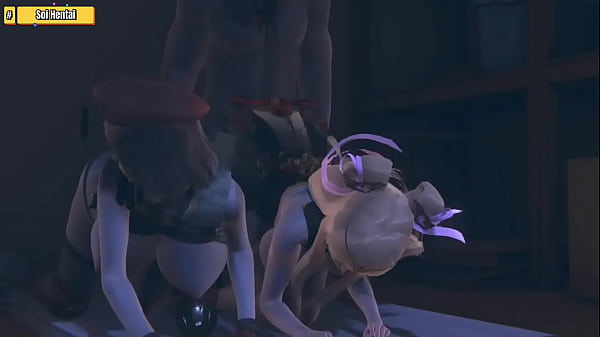 Hentai 3D - L&agrave;m t&igrave;nh với 2 c&ocirc; g&aacute;i xinh đẹp ngực bự quyến rũ