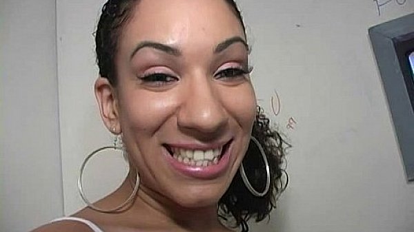 Ebony Slut Fucks A White Gloryhole Cock In Her First Interracial Scene 30