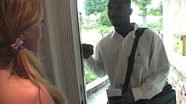 white girl Roxi fucks religious black guy