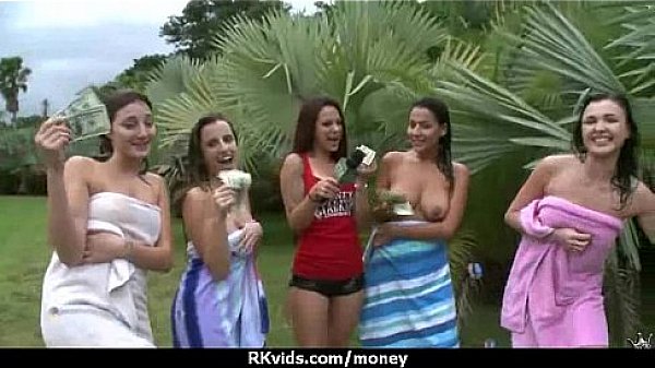 Amateur girl accepts cash for sex from stranger 14