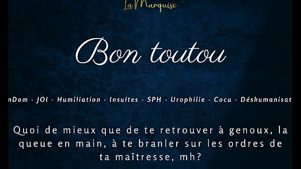 Bon toutou - French audio porn joi femdom  