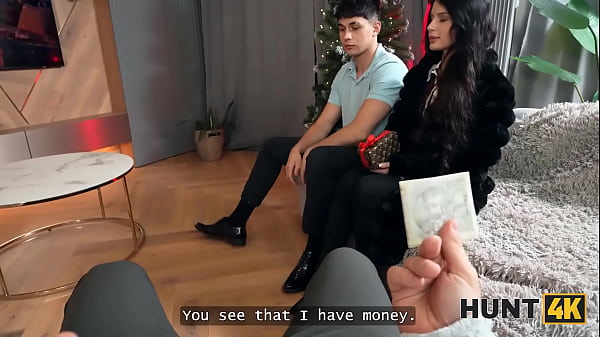 HUNT4K. Start with a nice striptease, get a big cock. Hot sex with Asandra Dewy