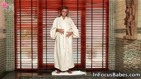 Sexy blonde girl loves masturbating