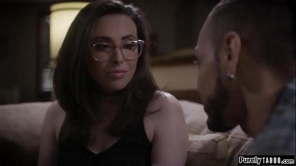 Woman picking up her sweater at her ex boyfriend.She cant resist him and soon they kiss and she grabs hold of his big black cock.She is throated by him and he eats her pussy to make her wet and horny.She climbs on top and rides her ex bfs huge cock  