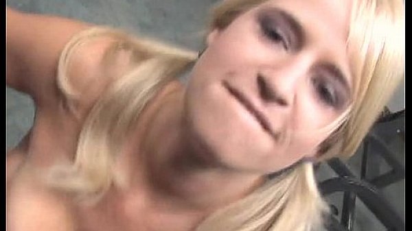 Big tits blonde sucks dick