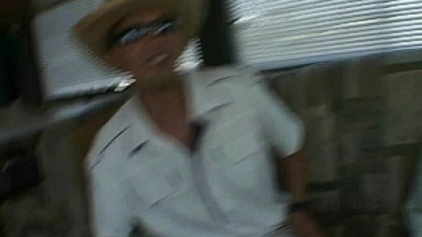 Nasty babe gets banged in van