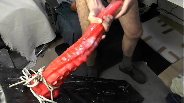 Impaled by the Nothosaur Alla Bold Huge Dildo Super Long Very Deep Anal ASMR Wrecked Ass 