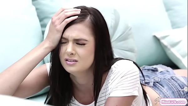 Skinny blonde finds out her crush has been nappingoutside in the garden.The brunette gives her a kiss and licks her shaved pussy before they 69