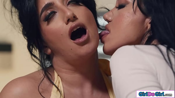 Chubby Sarah Arabic oils up her busty milf gf Little Pucks big boobs.The latina fingers her shaved pussy and gets her pussy licked until she orgasms