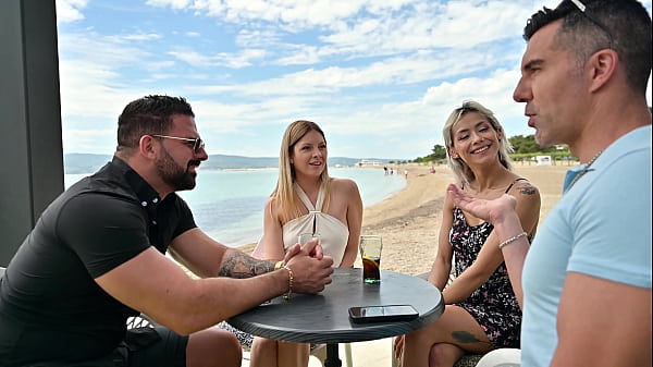 Racy Girls Rebecca Volpetti And Veronica Leal Hook Up With Strangers For Vacay DP Sex GP3160
