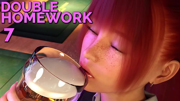 In a bar with a cute redhead - DOUBLE HOMEWORK