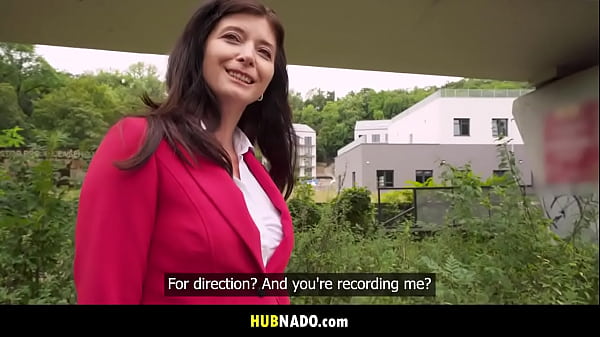 I bumped into sexy businesswoman Asha Heart during her lunch break