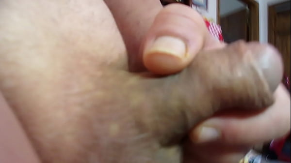 Grandpa Hottang69 #107 mature 75 year old Grandpa wanking his small shaved uncut cock using his foreskin to squirt sticky cum closeup