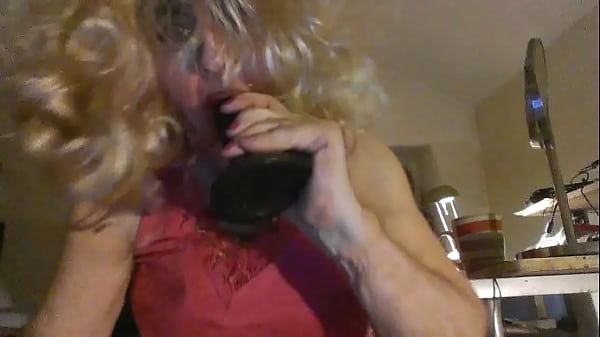 Cock Hungry CD Whore, Sarah Millward, Inserts 8 Inches of Mock Black Cock Up Herself, Masturbates, Smokes, Tries Hard To Turn You On